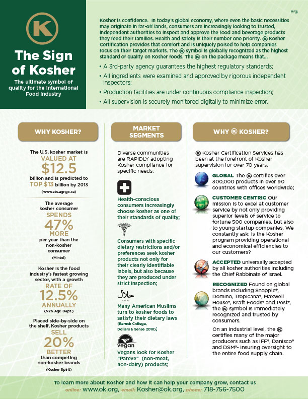 OK Kosher Fact Sheet
